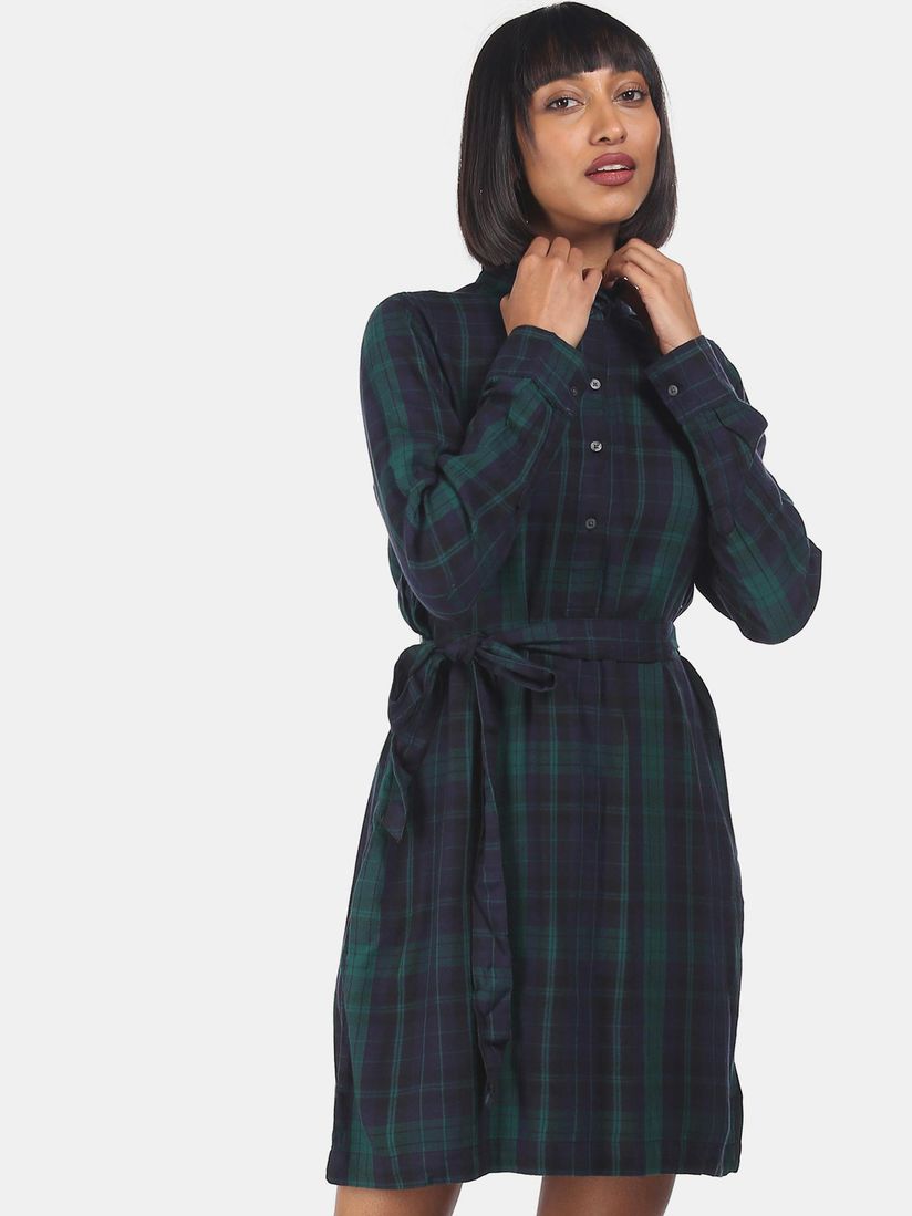 Gap plaid shirt dress Clearance