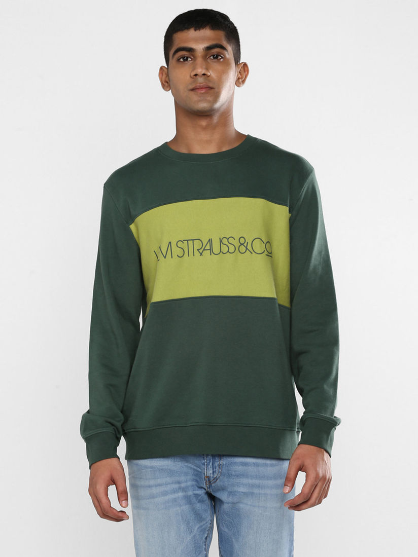 Levi's green sweatshirt Clearance