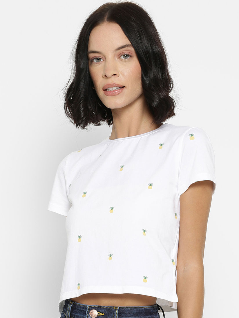 pineapple crop top forever 21