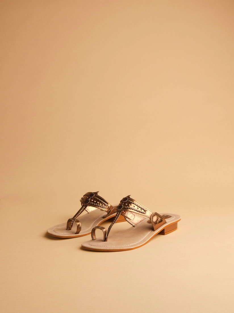 bronze flats