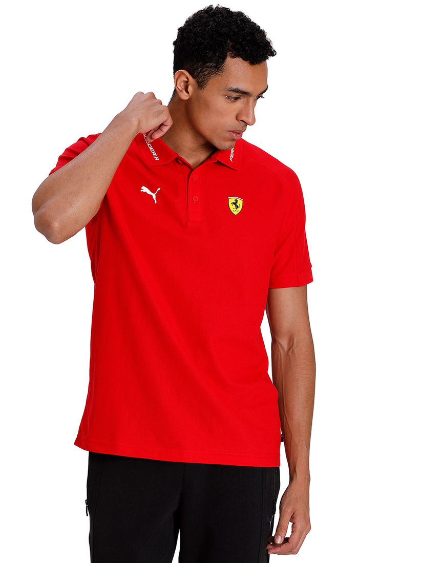 ferrari collar t shirt