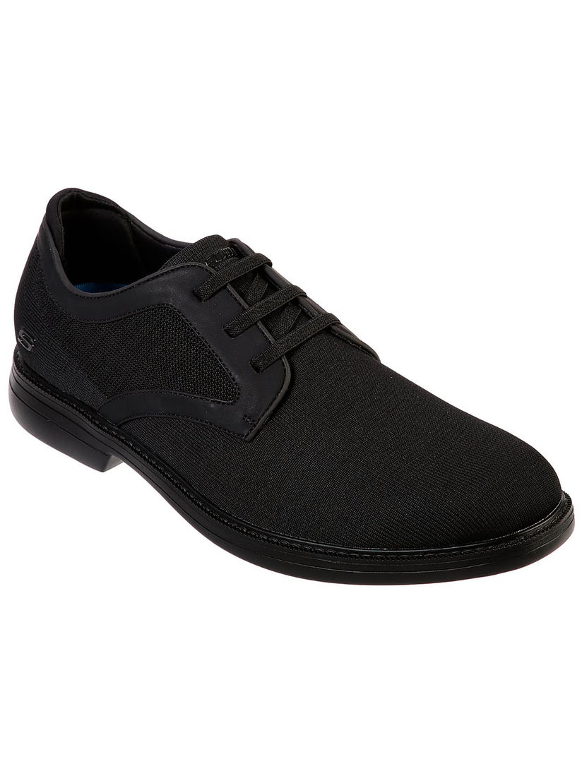 Skechers black formal shoes clearance