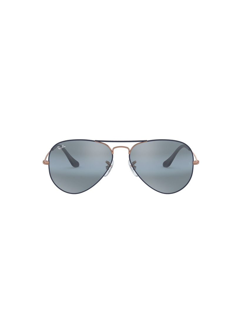 brown mirrored aviator sunglasses