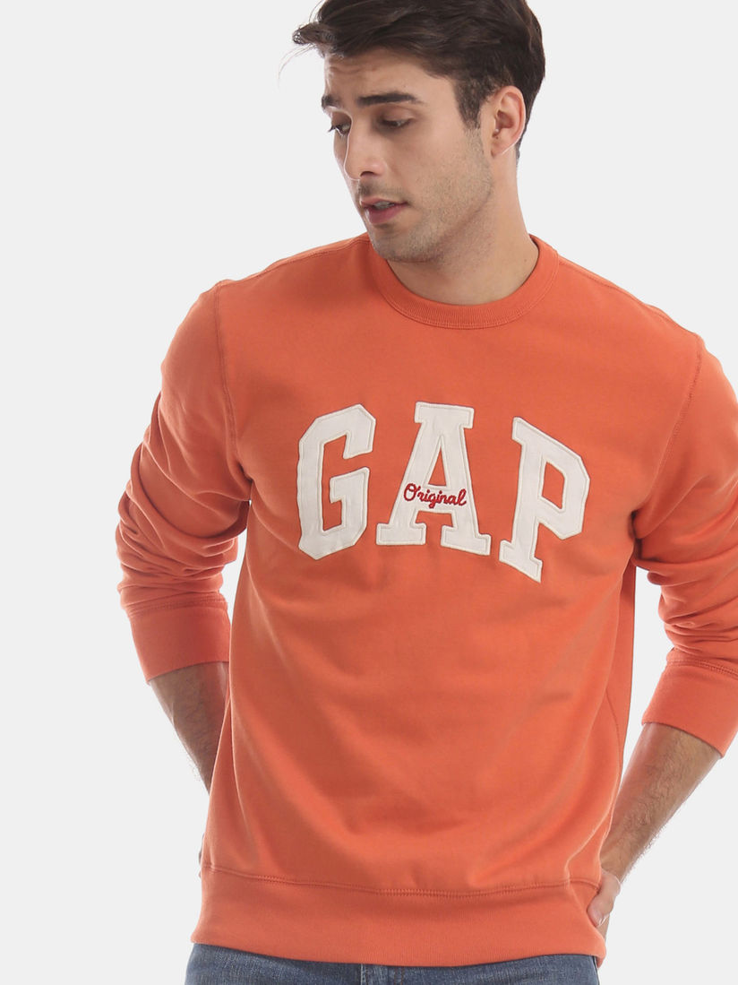 gap orange sweatshirt