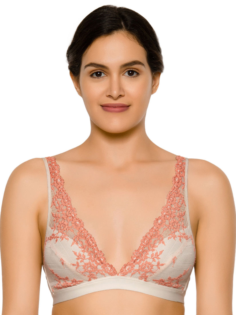 unpadded lace bra