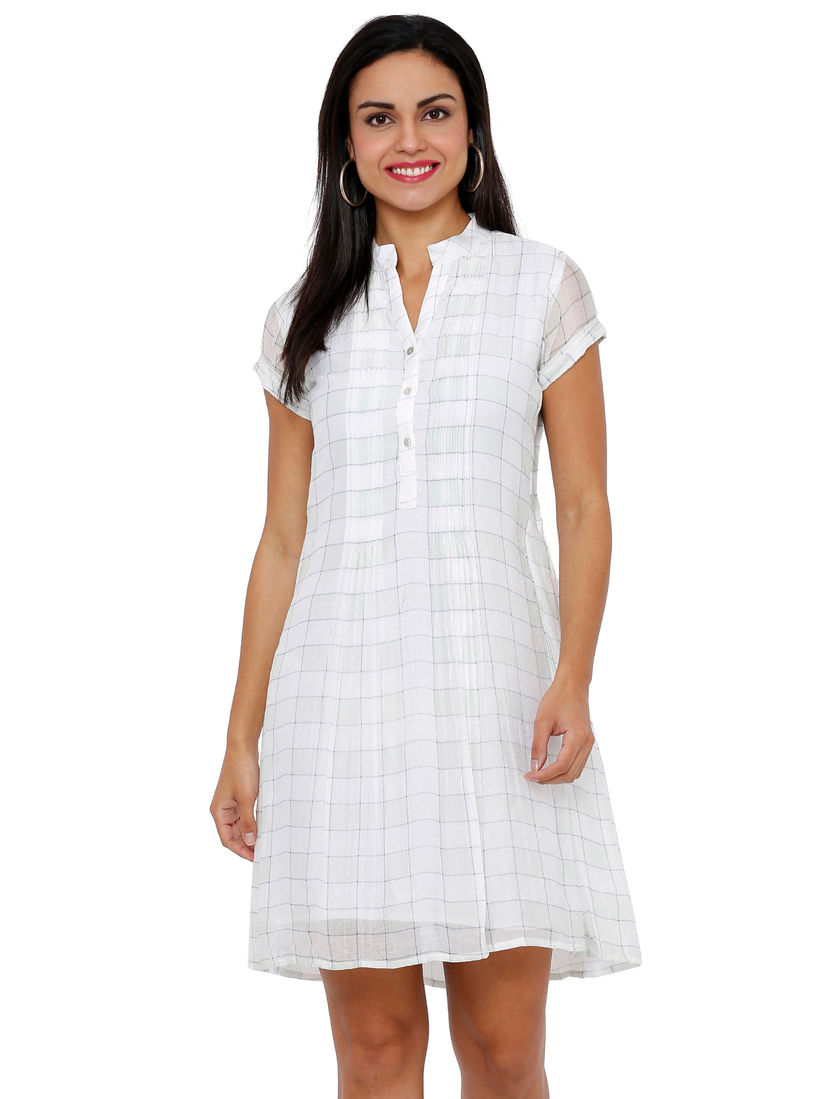 chequered dress