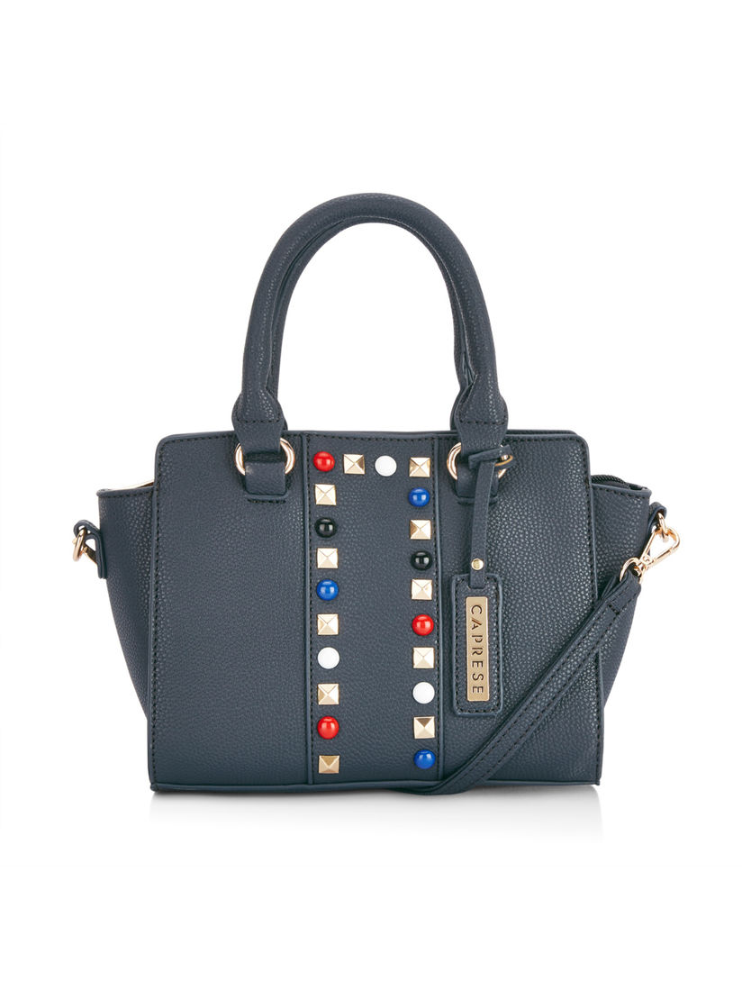 small navy handbag