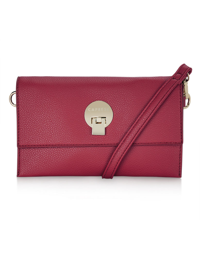 caprese red sling bag