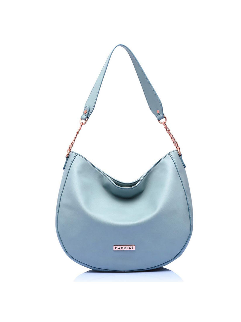 caprese blue solid handheld bag