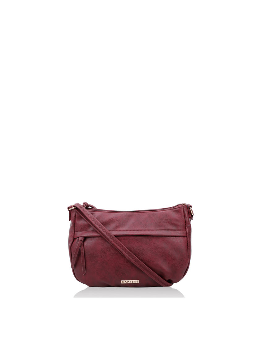 caprese maroon sling bag