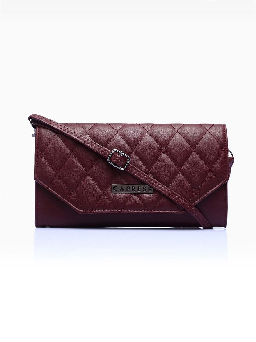 caprese maroon sling bag