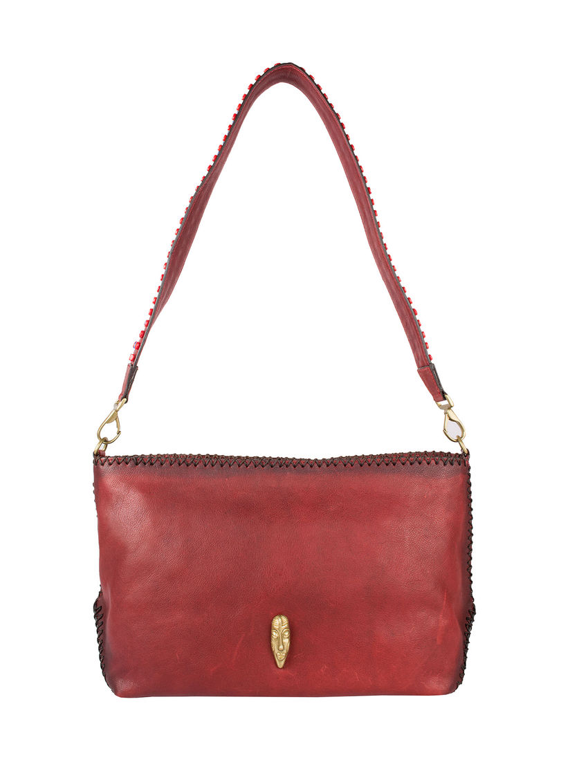 hidesign red handbag