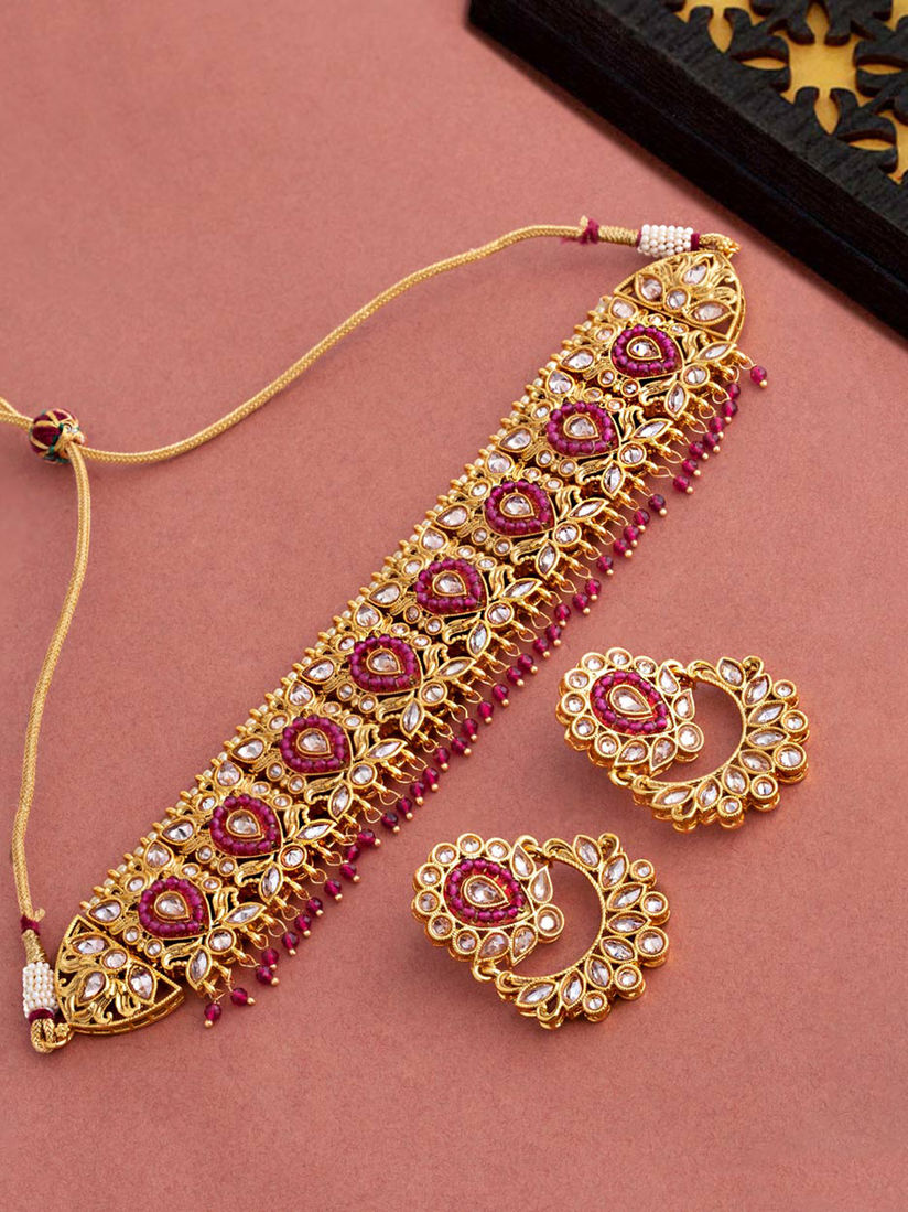 Voylla Jewellery Sets Buy Voylla Heavily Embellished Traditional Necklace Set Online Nykaa Fashion .jewellery, bollywood jewellery, designer necklace set, necklace set indian, necklace and earring set for wedding, indian earrings, indian wedding necklace, indian wedding jewellery, chocker necklace, indian choker, necklace set uk, designer necklace set, latest necklace set with tikka. voylla heavily embellished traditional necklace set