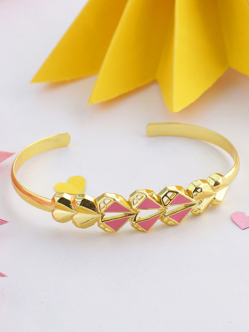 Voylla Bangle Bracelets And Cuffs Buy Voylla Gold Plated Pink Amore Enamelled Cuff Bracelet Online Nykaa Fashion Shop latest collection of designer bangles for women online at voylla which offers gold, silver, metal, pearl bangles set online. voylla gold plated pink amore enamelled cuff bracelet