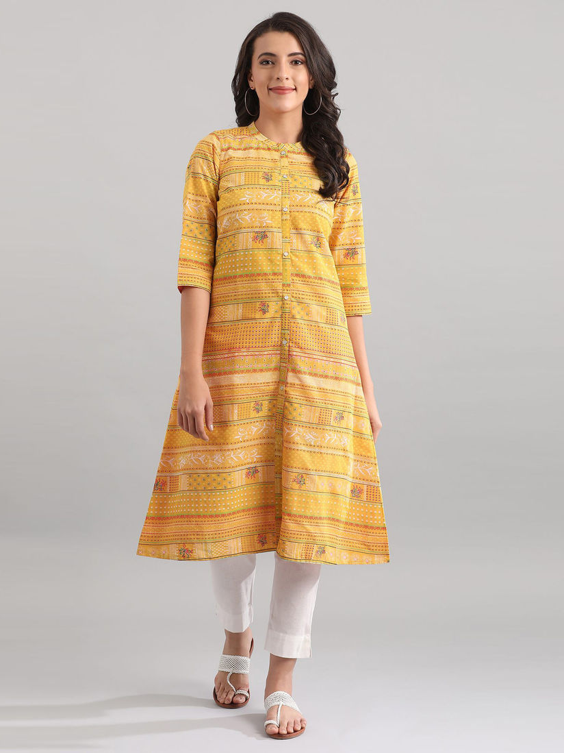 Aurelia yellow kurti Clearance