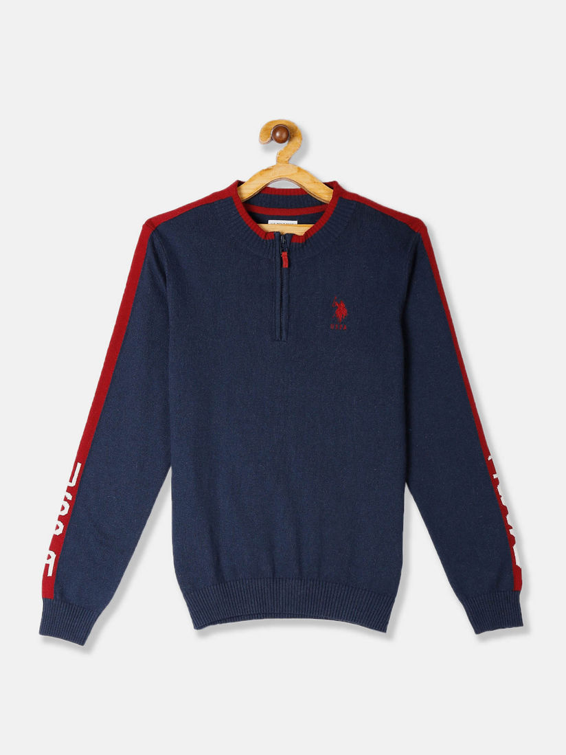 us polo half sweater
