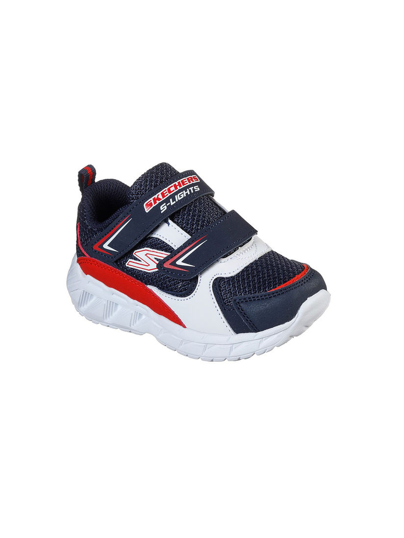 skechers navy blue running shoes