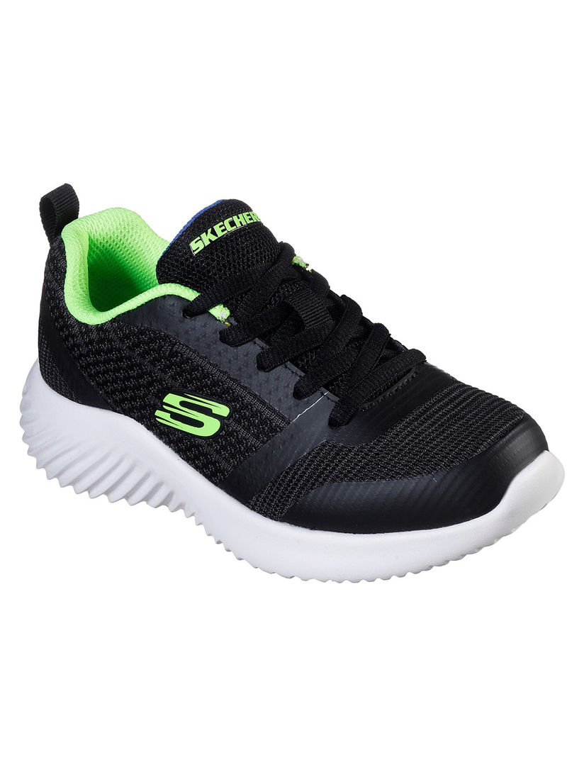 solid black skechers
