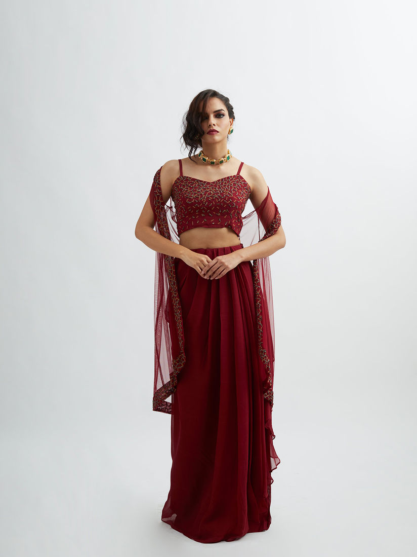 All Abt June Lehengas Buy All Abt June Maroon Lehenga With Blouse Net Cape Jacket Set Of 3 Online Nykaa Fashion Looking for latest net lehengas online? all abt june maroon lehenga with blouse net cape jacket set of 3