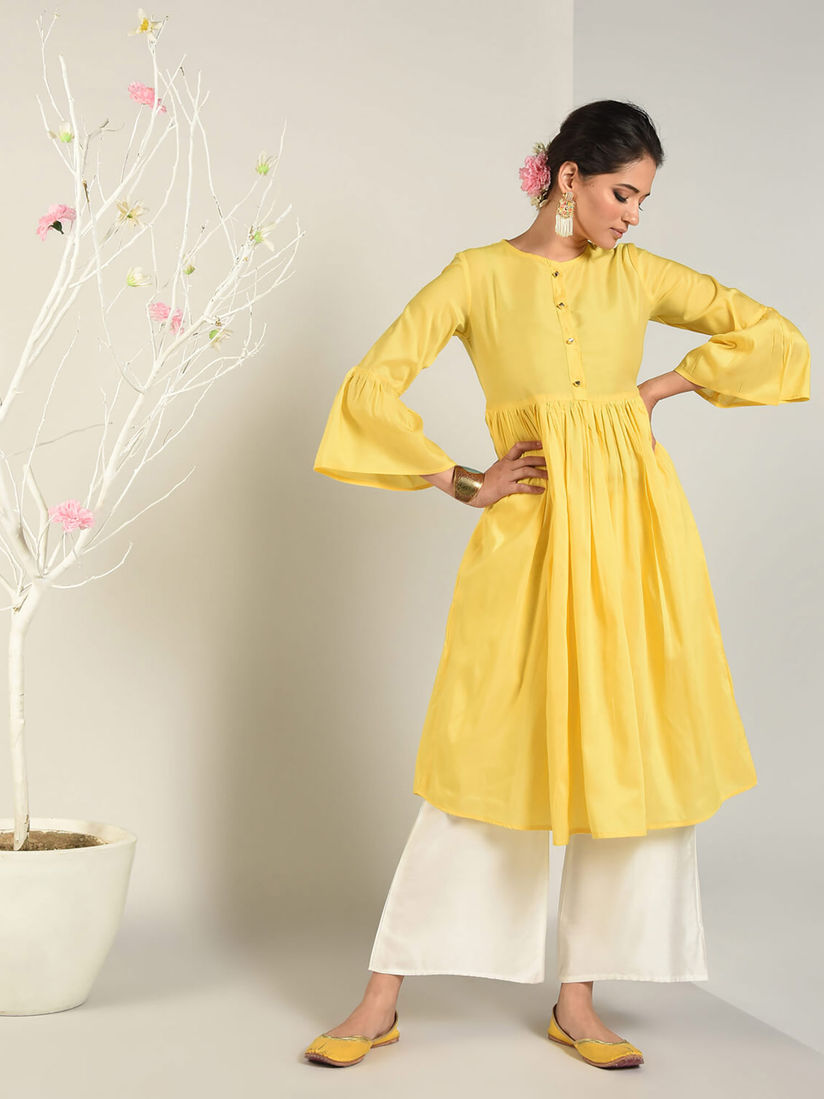 Bell sleeve long kurti Clearance