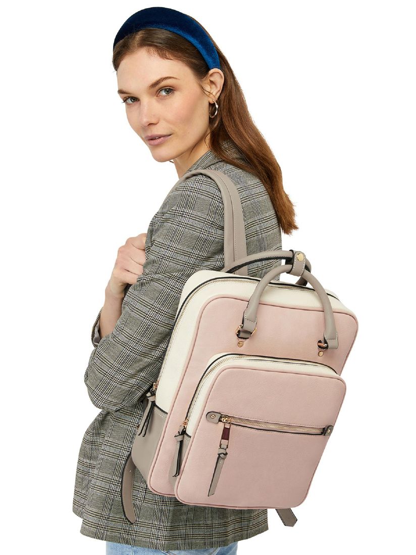 accessorize leather backpack