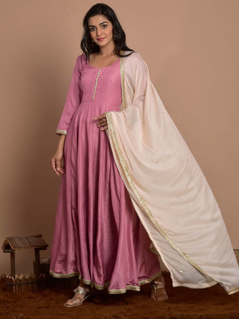 light purple anarkali