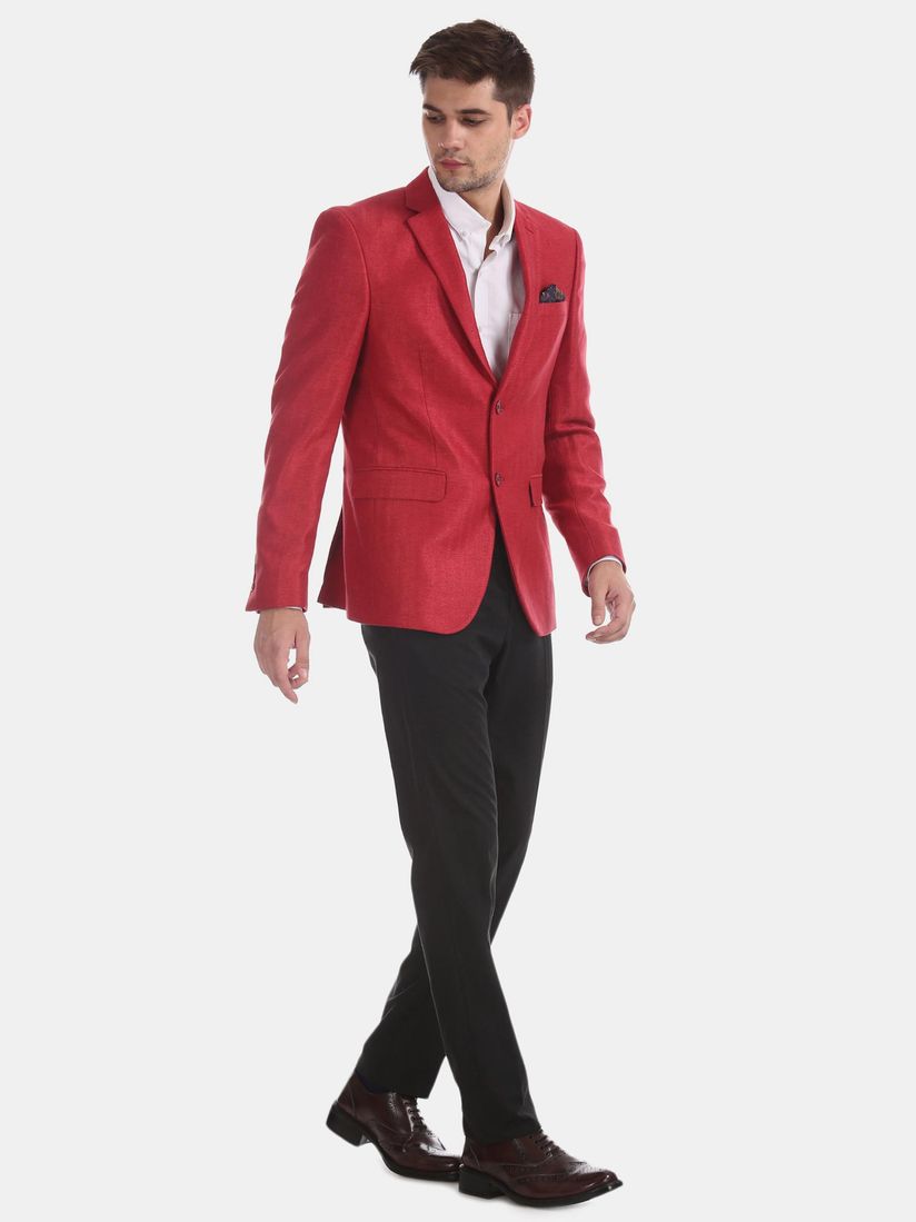 designer red blazer