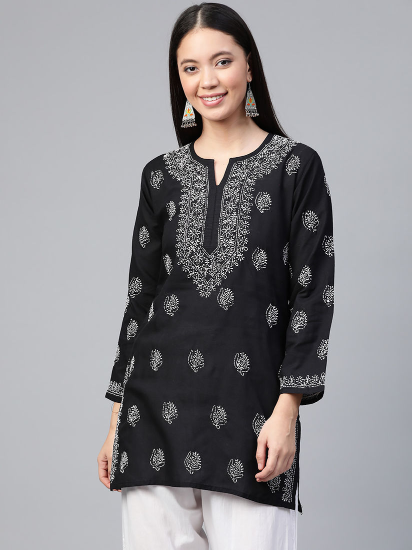 Online chikankari kurtis clearance
