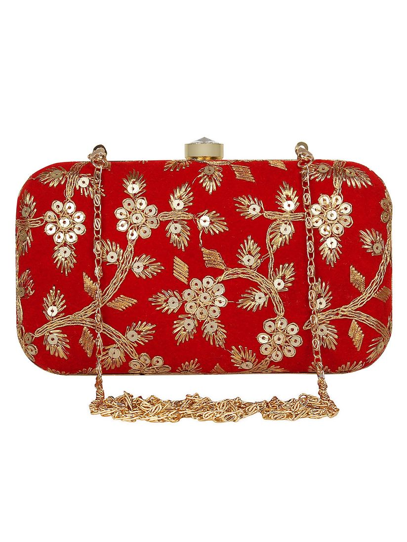 Red clutches online Clearance