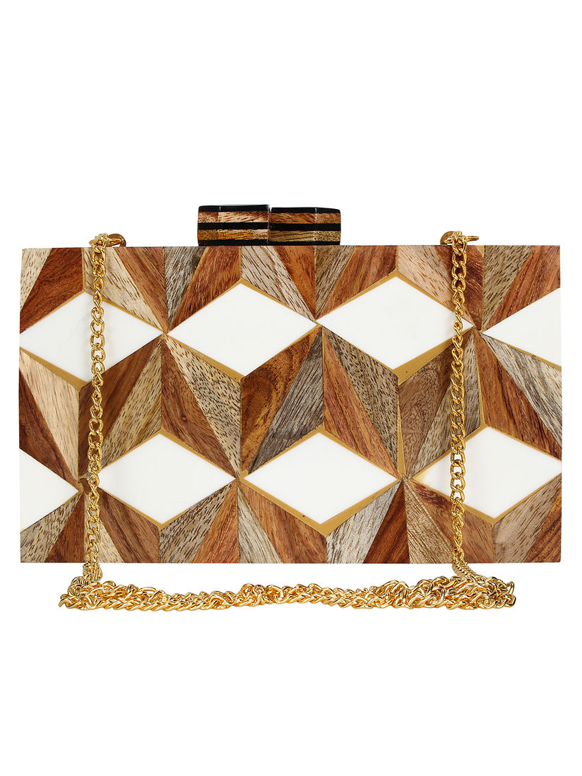 wooden clutch