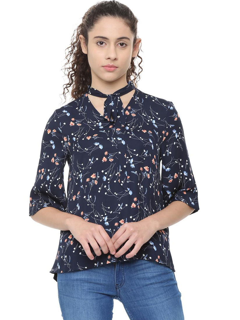 Allen Solly Navy Blue Shirt Flash Sales 