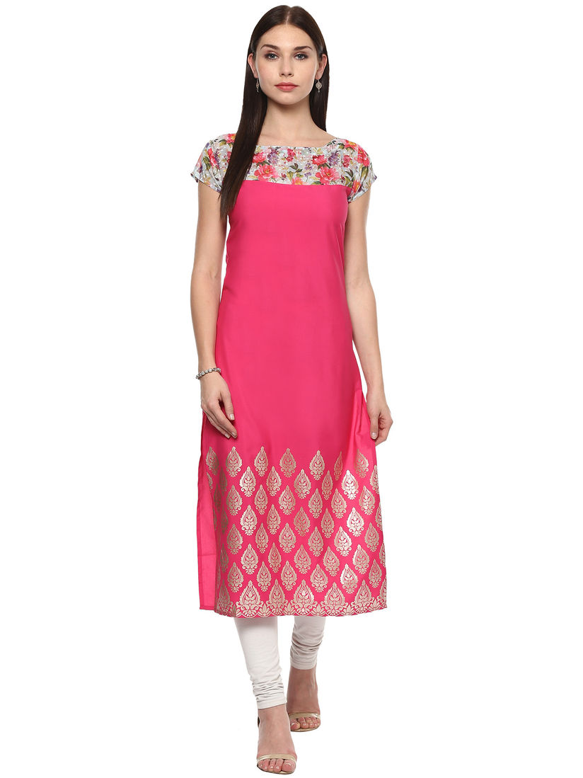 Floral printed kurtis online clearance