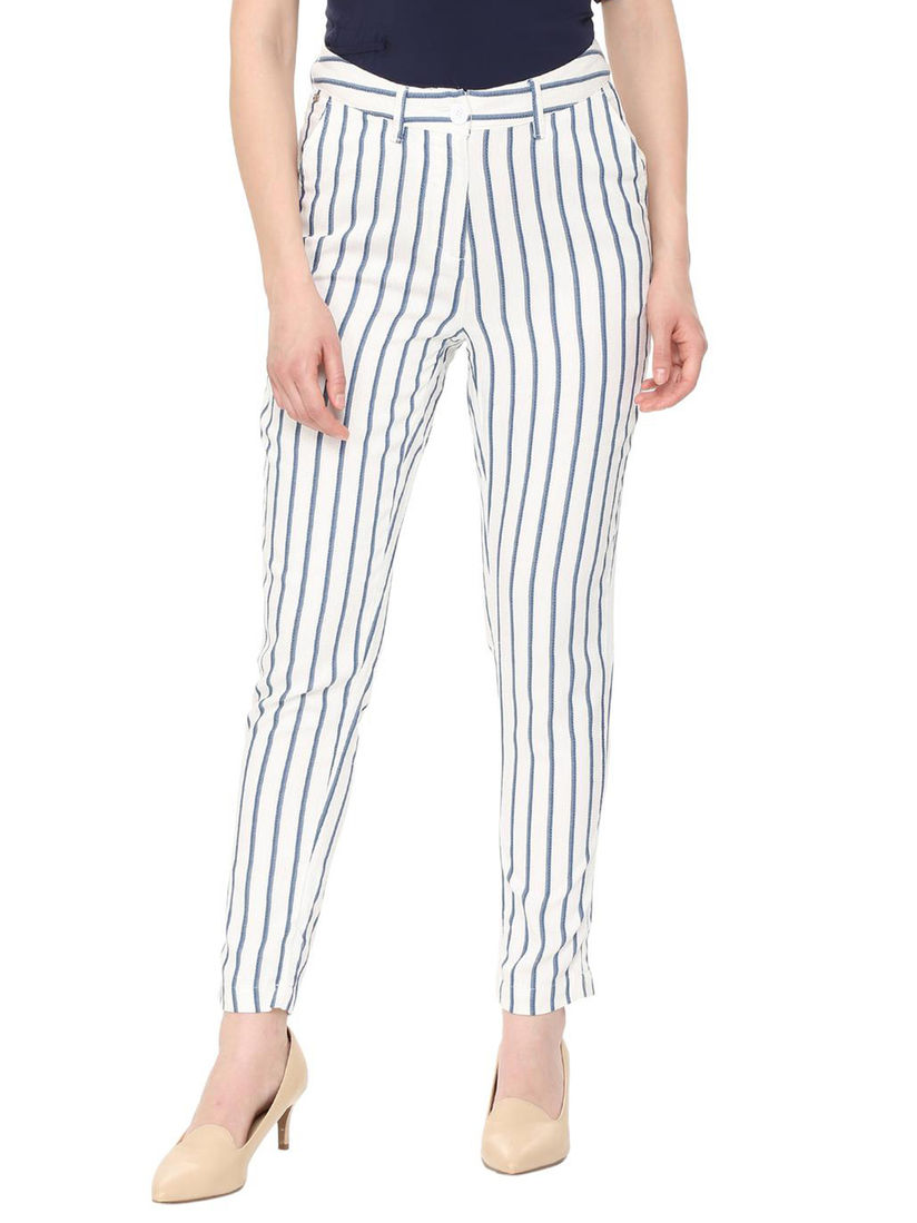 Allen solly striped pants clearance