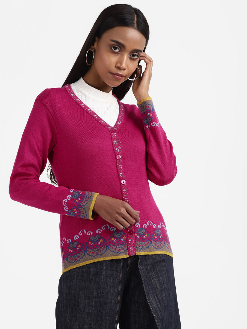 m and s pink cardigan