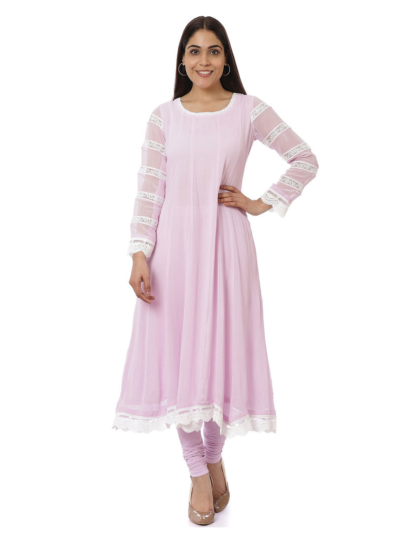 georgette anarkali kurtis