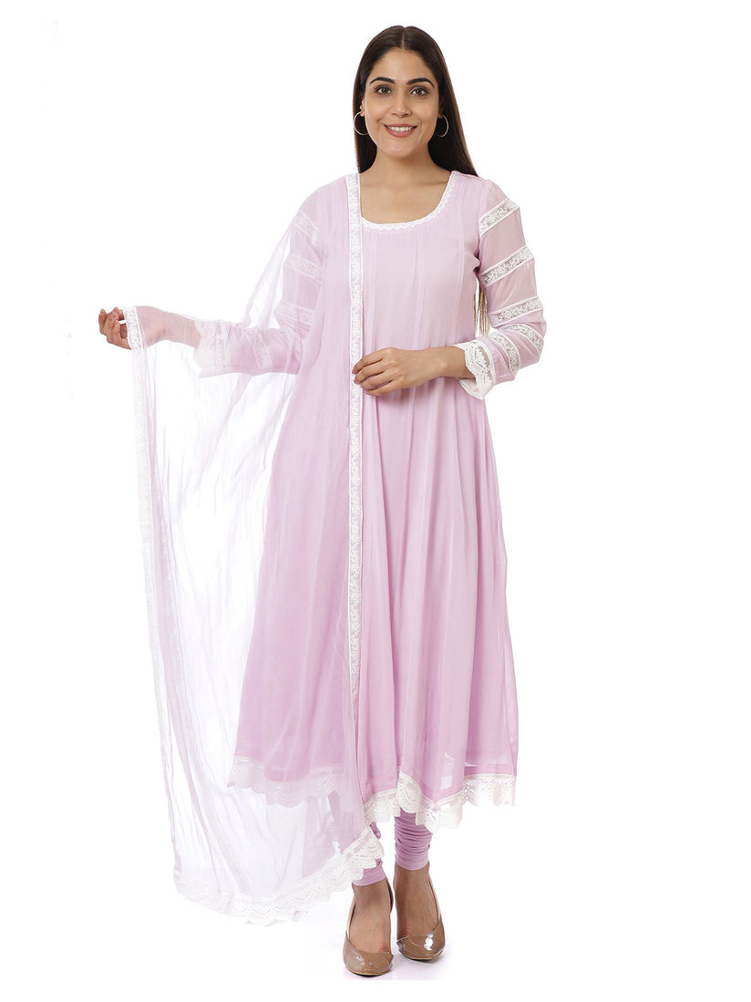 georgette anarkali kurtis