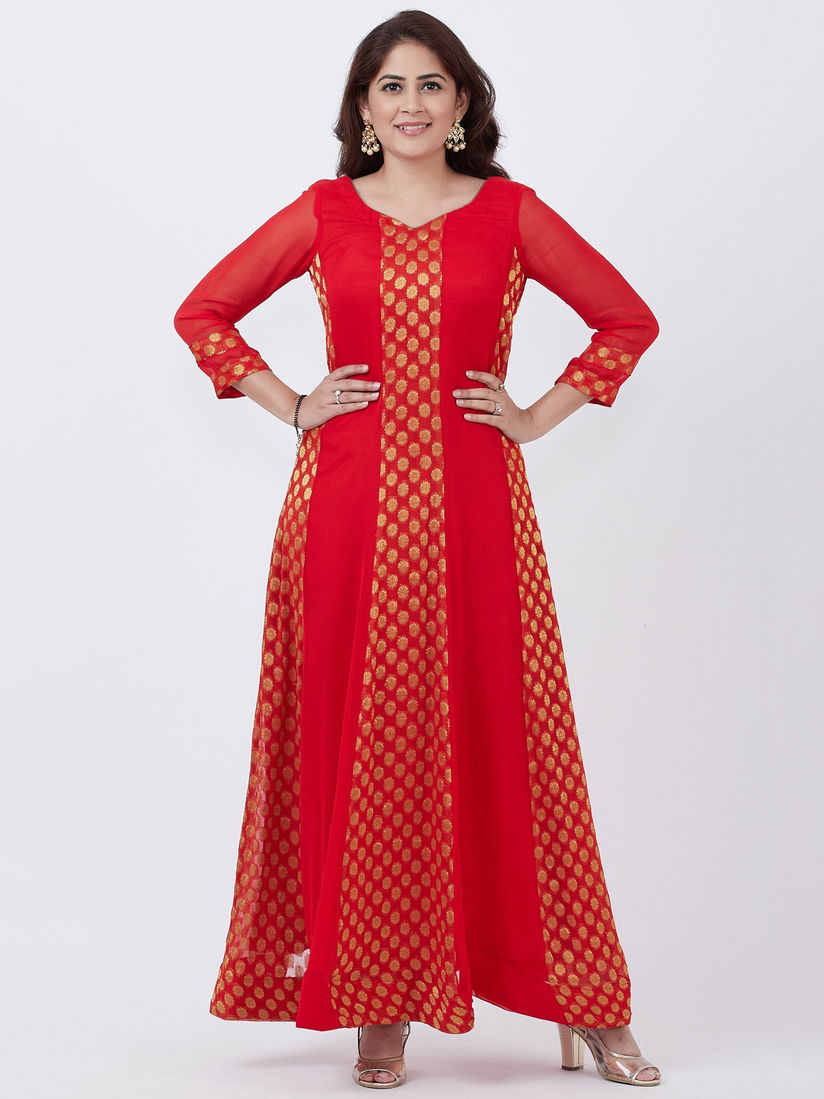 banarasi umbrella frock