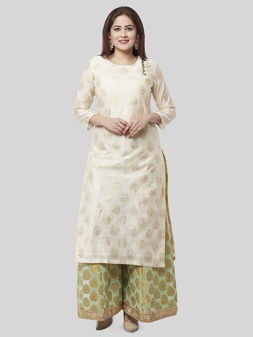 Off white kurti set clearance