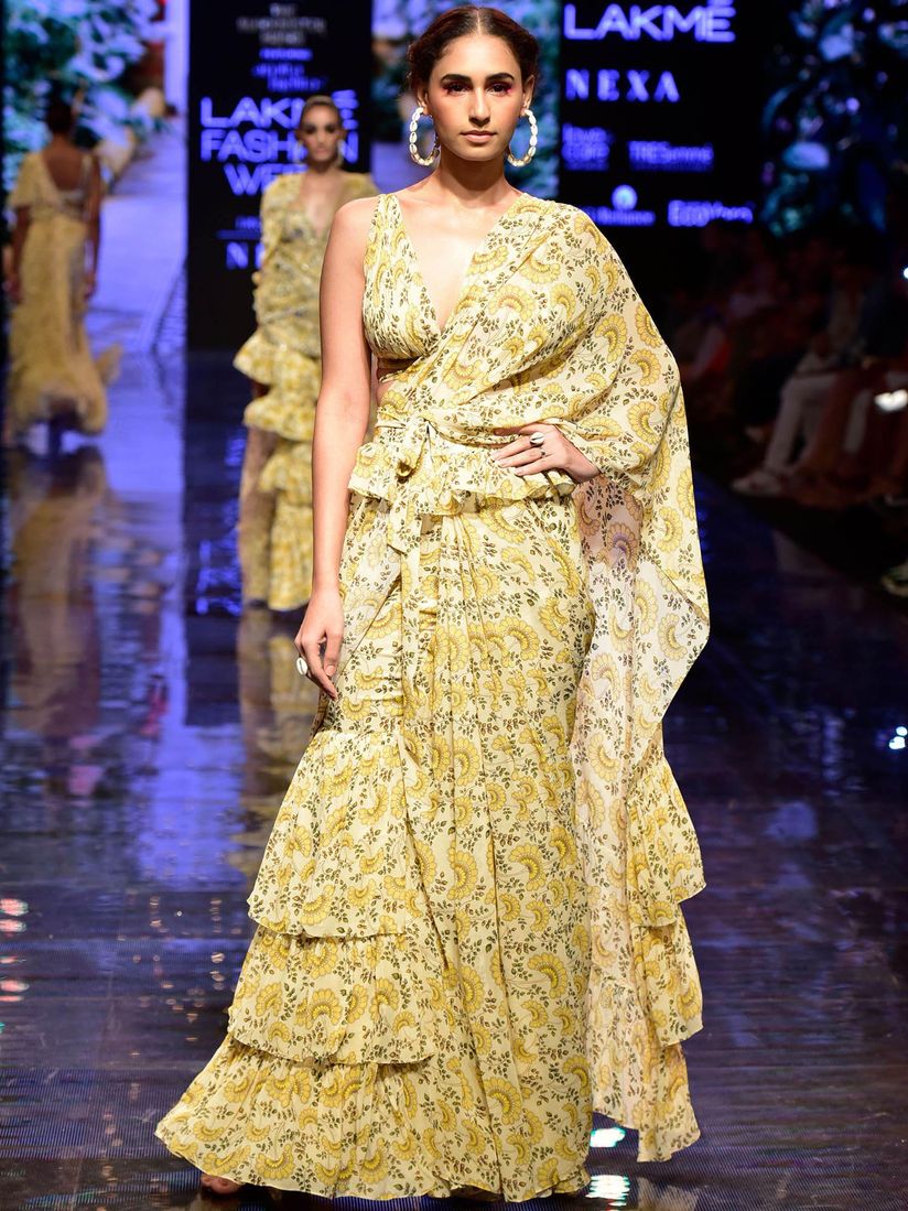 ruffle blouse for saree online
