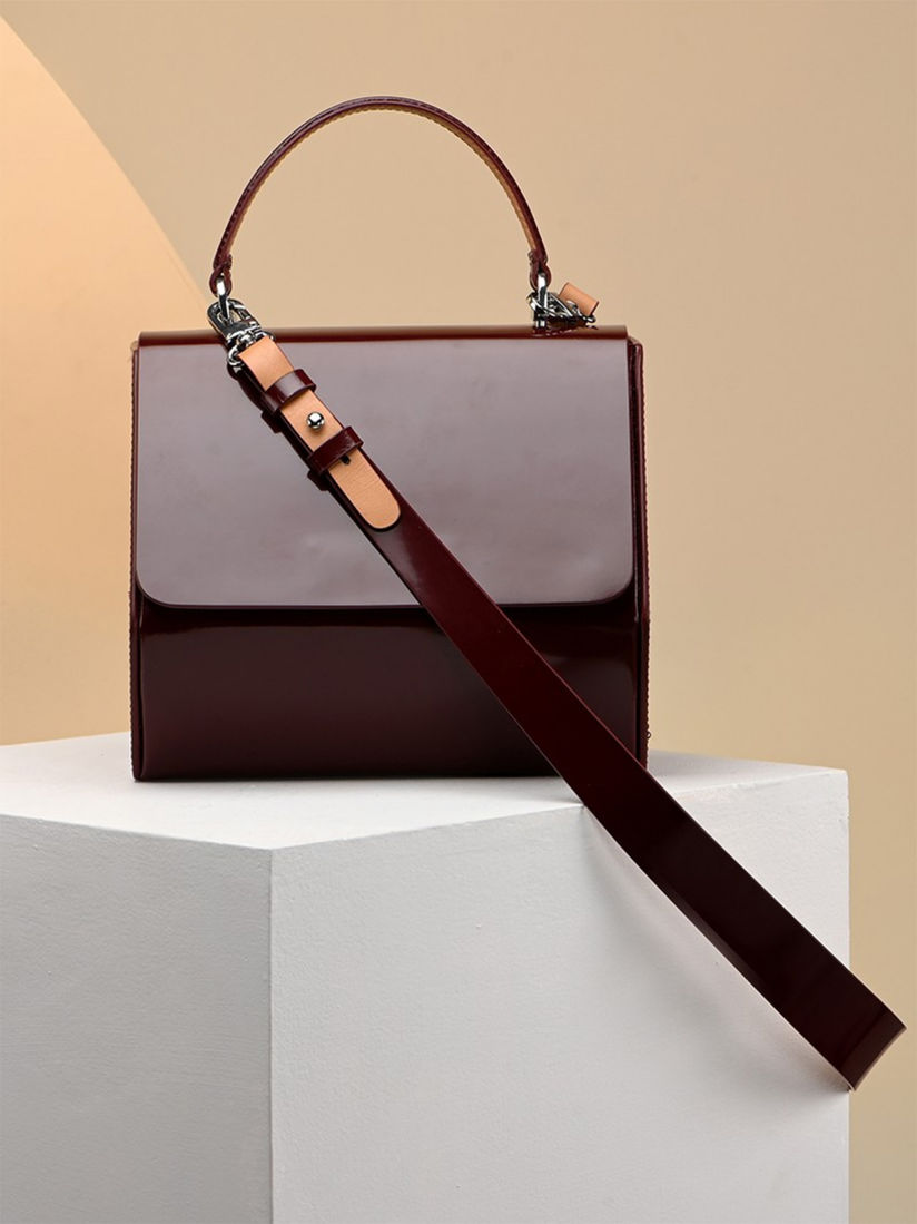 maroon crossbody