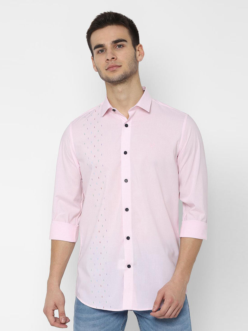Buy Allen Solly Powder Pink Checks 