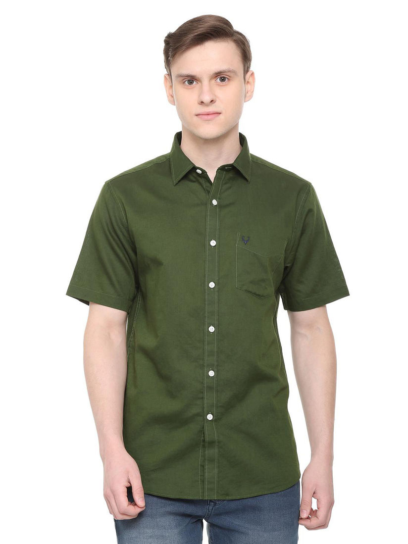 solid green shirt