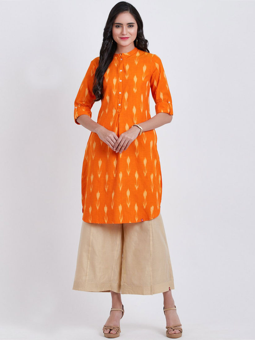 biba orange kurta