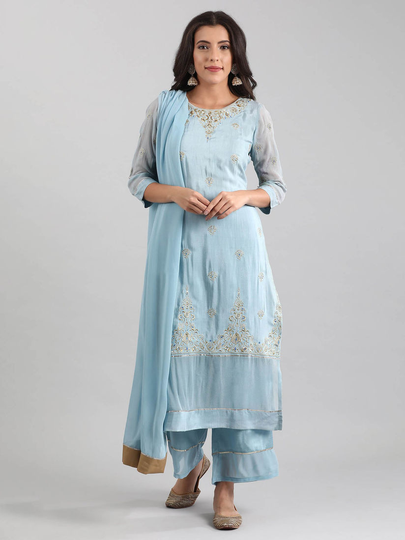 Aurelia blue kurta set clearance