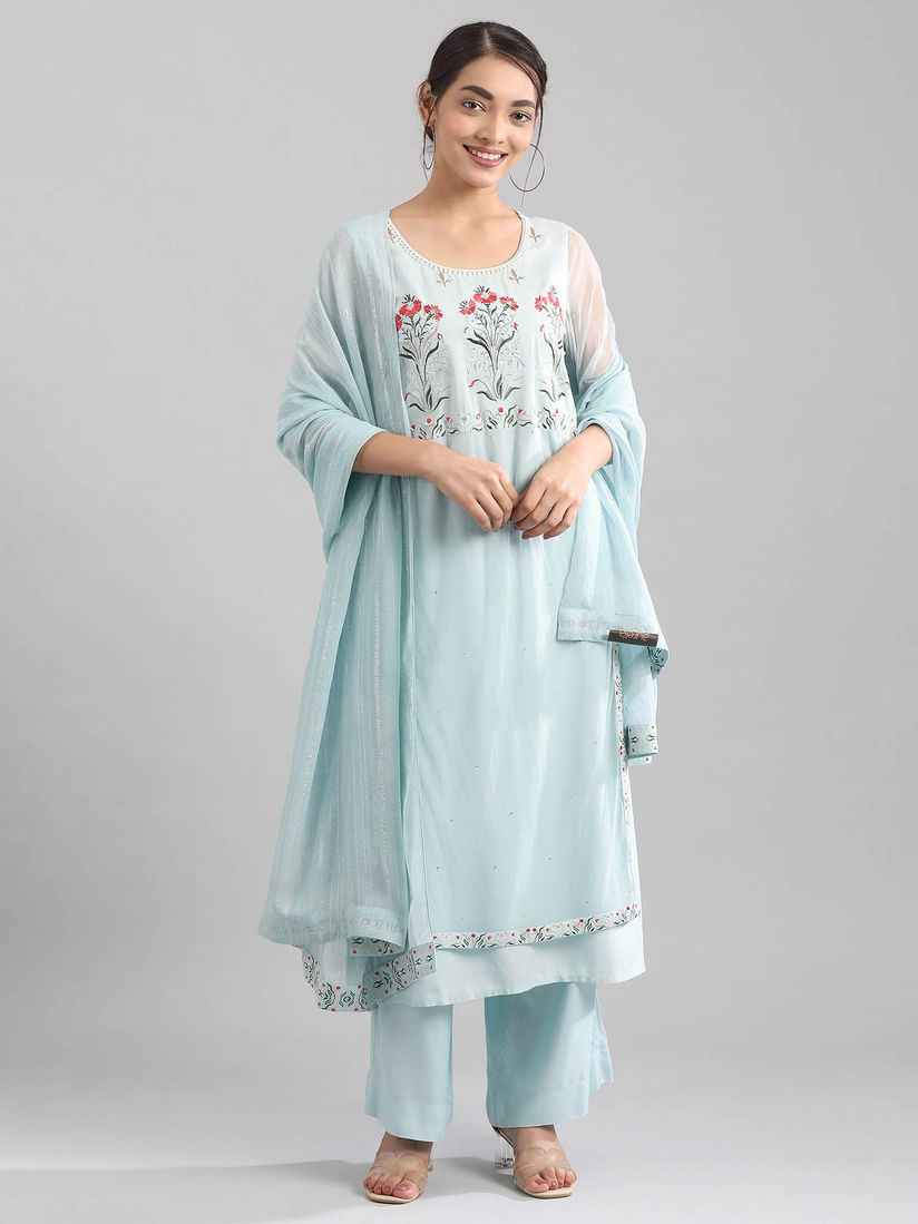 Aurelia blue kurta set clearance