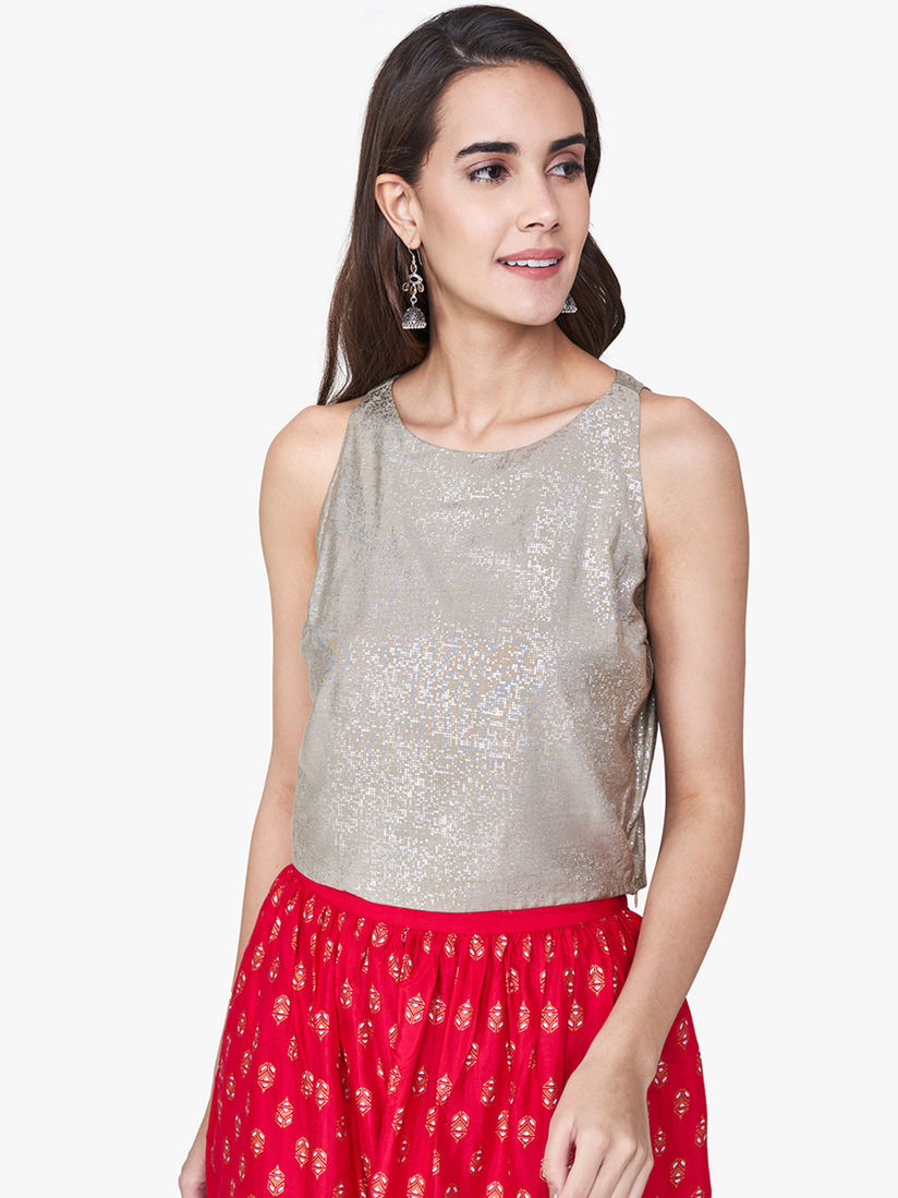 Global Desi Shirts Tops And Crop Tops Buy Global Desi Beige Solid Crop Top Online Nykaa Fashion Buy stylish crop tops online from inddus and get free shipping.