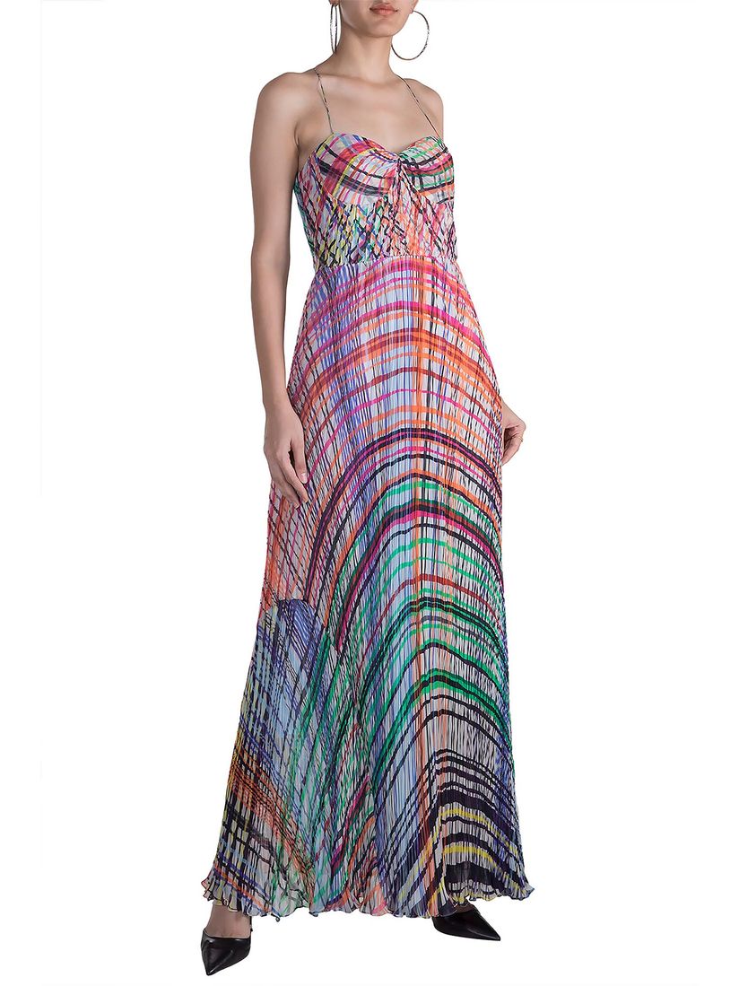 violetta pleated maxi dress