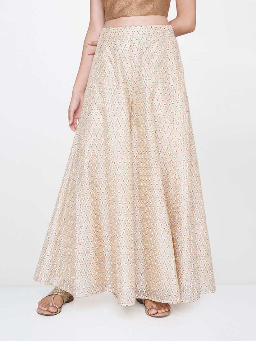 Global desi beige sharara Clearance