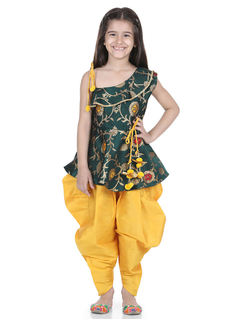dhoti style dress for baby girl