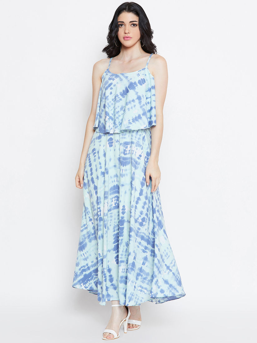 flared maxi dress